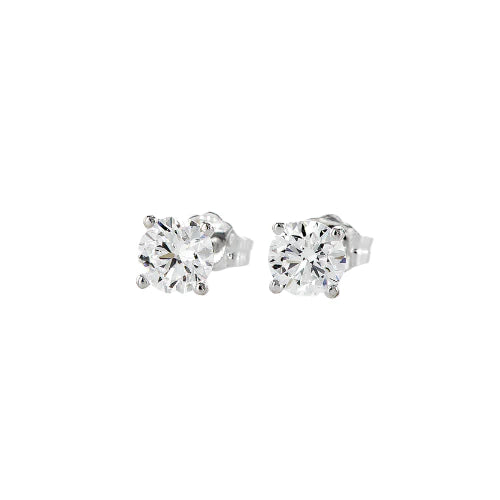 Lab and natural Diamond Studs Earrings